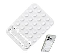 Sticky Phone Grip | Strong Griip Mobile Suction Mount | Durable Magnet Silicone Portable Holder Stand | Hands-Free Selfie/Video for Influencer/Creator, Women Girl Teen Gift White