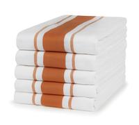 Sticky Toffee 100% algodón, 5 unidades de toallas de cocina, 50 x 70 cm, color terracota, absorbentes, paños de cocina de cristal