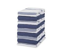 Sticky Toffee Toallas de cocina 100% algodón de rizo | 9 unidades de toallas de cocina | 40,6 x 71 cm (16 x 28 pulgadas) | azul | paños de cocina de cristal suaves y absorbentes