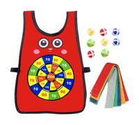 Sticky Vest Game - Fabric Interactive Catch and Toss Throwing Game with Wearable Target Vest | Fun Outdoor and Indoor Activity for Backyard Park Picnic Lawn Playground School PE Family