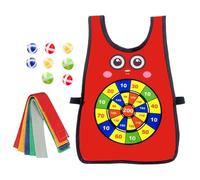 Sticky Vest Game - Fabric Interactive Catch and Toss Throwing Game with Wearable Target Vest | Fun Outdoor and Indoor Activity for Backyard Park Picnic Lawn Playground School PE Family