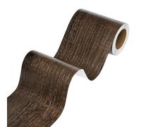 Stickyart Cenefa Adhesiva para Pared de Madera Marrón 7.6cmX500cm Cenefa Adhesiva Cocina Vinilos para Muebles Palilleria Madera pared Decoracion Perfecta para Cocinas Baños Dormitorios Impermeable
