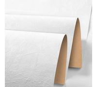 Stickyart Papel Adhesivo para Muebles BlancoTerciopelo 60cmX400cm Papel Pintado Autoadhesivo Pared Pegatina Vinilo Adhesivo Muebles Blanco Rollo Decorativos Cocina Armario Mesa Muebles Impermeables