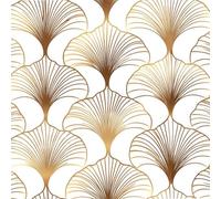 Stickyart Papel Pintado Dorado Ginkgo 44.5cmx200cm Papel Pintado Autoadhesivo Con Motivos Dorados Rolls Vinilo Adhesivo Decorativo Para Muebles Dormitorio Salón Impermeable Vinilos Para Muebles