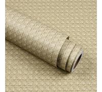 Stickyart Papel Pintado Ratan Marrón 30cm X 400cm Impermeable Papel Pintado Autoadhesivo Marron Vinilo Adhesivo Muebles Cocina Vinilo Adhesivo Pared Decorativo Lámina Adhesiva Pared Para Cocina Salón