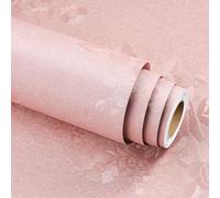 Stickyart Papel Pintado Rosa Flores Textura Impermeabile 30cmX400cm Papel Adhesivo Para Muebles Vintage Vinilo Adhesivo Cocina Rollo Vinilo Autoadhesivo Baño Vinilos Para Muebles Decorativos Salon