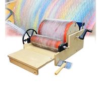 STIDEsknautic Cardadora de Tambor de Lana Multifunción | Mezcla Rápida de Colores + Eliminación de Impurezas | para Trabajo Textil, Animales de Fieltro y Proyectos Creativos 24cm