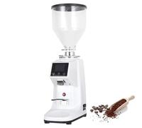 STIDEsknautic Molinillo de café eléctrico con Pantalla táctil,19 ajustes de molienda y Temporizador Digital,con tolva Grande,para Uso Comercial y doméstico White-500ML