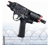 STIDEsknautic Pistola neumática de Anillo C,alicates automáticos de Anillo de Cerdo,bucles Apretados,para jaulas,Rango de presión de Aire de Trabajo: 0,4-0,8 MPa,Capacidad 100 Clavos SC7C