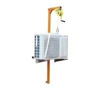 STIDEsknautic Polipasto de Aire Acondicionado,con Soporte de elevación y cabrestante Manual,Soporte de instalación para Montaje y desmontaje,Capacidad de 150kg 15M