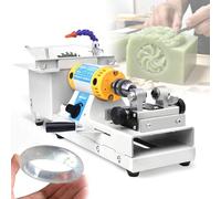 STIDEsknautic Sierra lapidaria para joyería para Cortar Rocas,Máquina pulidora y rectificadora de Piedras Preciosas,Equipo de perforación para joyería, Gemas, Roca, Jade y ágata,800-10000 r/min