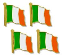 stidsds Pin de bandera de Irlanda - Pin de bandera de Irlanda para solapa, bandera irlandesa, pin de solapa esmaltado, para hombres y mujeres, traje y ondeando, insignia patriótica de metal, recuerdo,