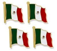 stidsds Pin de bandera de México - Pines de solapa de bandera mexicana esmaltado pin de solapa para hombres y mujeres, insignia patriótica de metal para recuerdo, sombrero, mochilas, decoración