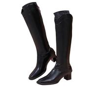Stiefel Damen Zapato de Mujer cómodo, de Punta Fina y con Cremallera Trasera, versátil para Uso Diario. (37)