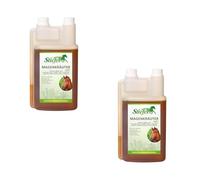 Stiefel Zumo de Hierbas gástricas | Paquete Doble | 2 x 1 L | Complemento líquido para Caballos | para Ayudar con Problemas estomacales y digestivos | Sin colorantes