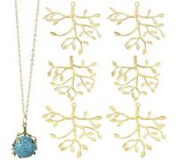 Stiesy 15 colgantes de rama de latón ajustables de 3 estilos, dijes de hoja dorada de primavera y otoño para pulsera, collar, horquilla, diadema, aretes, fabricación de joyas