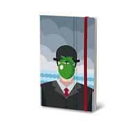 Stifflexible Bolígrafo flex - Cuaderno/Art - MAGRITTE/ 13 x 21 cm/M A5 / cuaderno clásico/cuaderno diario/Tapa dura y elástica/certificado FSC, alta calidad