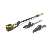 STIGA 278722108/ST3 - Cortasetos inalámbrico, podadora, Mango telescópico MT 500e - Kit con batería, con Longitud