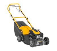 STIGA Collector 48 S Cortacésped de tracción - Motor de explosión de 123 CC, Ancho de Corte de 46 cm, recogedor de Hierba de 60 L, Descarga Trasera, Mango Ajustable