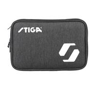 Stiga Funda para Raquetas de Tenis de Mesa Eco Rival, para 2 Palas de Ping Pong - Fabricada en Plástico Reciclado Resistente