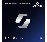 STIGA Helix Platinum M Negra 2,2: Goma para Pala de Tenis de Mesa Jugadores versátiles; 47,5°; Esponja de dureza Media
