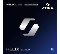 STIGA Helix Platinum M Negra 2,2: Goma para Pala de Tenis de Mesa Jugadores versátiles; 47,5°; Esponja de dureza Media