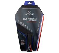STIGA Pala de Ping-Pong Carbon Advance Cybershape Édition du Maître | Juega con los colores de Francia. Una pala Cybershape premium de fibra de carbono, para mayor velocidad, efecto y control.