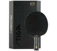 STIGA Pro Carbon + Table Tennis Bat for Advanced Offensive Competitive Players - ITTF Approved, Touch Carbon Technology - Enhanced Speed, Control and Comfort - Black/Red