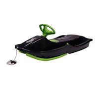 STIGA Snowpower Trineo con Volante y Freno, para Niñas y Niños a Partir de 5 Años - Verde/Negro