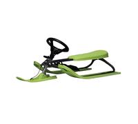 STIGA Snowracer Iconic - Trineo Clásico para Niños a Partir de 5 Años con Volante, Freno, Cuerda de Remolque y Diseño Resistente