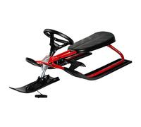 STIGA Snowracer Iconic - Trineo Clásico para Niños a Partir de 5 Años con Volante, Freno, Cuerda de Remolque y Diseño Resistente
