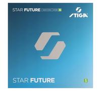 STIGA Star Future S: Goma Blanda de 2,0 mm para Palas Tenis de Mesa, Negra, Equilibrio Entre Velocidad, Efecto y Control Crear una Pala a tu Medida por Primera Vez