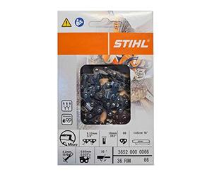'Stihl 3652 000 0066 Sierra Cadena 3/8 1, 6 mm 66 GL - 45 cm mitad de cincel RMC, 1 W, 1 V