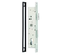 Stihl 52037501405- Cerradura para puertas de perfil bajo (mandril: 25 mm, galvanizado, altura: 197 mm, anchura: 38 mm)