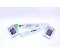 STIHL Carril de Guía 32cm .325" 1,6mm 3003 000 5306+ 2x Cadenas Cincel Medio