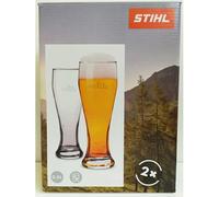Stihl Juego de dos vasos de cerveza 0,5 l con logotipo de la motosierra