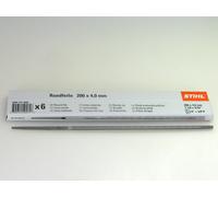Stihl Lima Redonda 6St para Cadenas de Sierra 4,0mm 1/4" Y 3/8" P 1,3mm