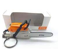 Stihl Llavero con forma de motosierra, funciona con pilas