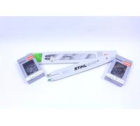 STIHL Raíl Rollomatic E 45cm 3/8" P 1,3mm 3005 000 4817+ 2x Cadenas Bajos
