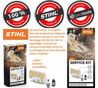 STIHL Service Kit Nº 18 para MS162/MS182 Filtro de aire Bujía Filtro de combu...