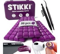 STIKKI® Plastilina de limpieza con cepillos multifunción: el kit de limpieza profesional para teléfonos móviles, smartphones, auriculares y mucho más.