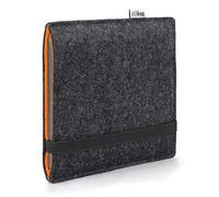 Stilbag EBook Reader Finn - Funda para libro electrónico Onyx Boox Go 7, color antracita/naranja, funda de fieltro para lector electrónico