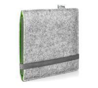 Stilbag EBook Reader Finn - Funda para libro electrónico Onyx Boox Go 7, color gris claro/verde, funda para lector electrónico de fieltro