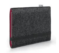 Stilbag EBook Reader Finn - Funda para libro electrónico Pocketbook Verse Lite | Color: antracita/rojo | Funda para lector electrónico de libros electrónicos de fieltro | funda para lector de libros