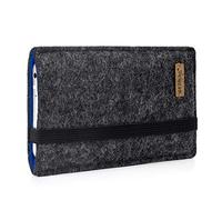 stilbag Funda Finn para Nothing Phone 3a | Color: antracita/azul | funda para smartphone de fieltro | funda protectora para teléfono móvil | fabricado en Alemania