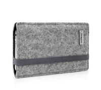 stilbag Funda Finn para Nothing Phone 3a Lite | Color: gris claro/negro | funda para smartphone de fieltro | funda protectora para teléfono móvil | fabricado en Alemania