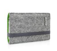 stilbag Funda Finn para OnePlus 15 | Color: gris claro/verde | funda para smartphone de fieltro | funda protectora para teléfono móvil | fabricado en Alemania
