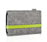 stilbag Funda para teléfono móvil Leon para Nothing Phone 3a Lite | Color: gris claro/lima | funda para smartphone de fieltro | funda protectora para teléfono móvil | fabricado en Alemania