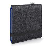 Stilbag Lector de libros electrónicos Finn para Onyx Boox Go Color 7 (Gen II), color: antracita/azul, funda para lector electrónico de fieltro, funda protectora para lector electrónico, funda para