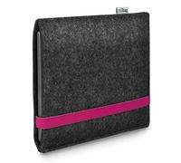 Stilbag León de libros electrónicos para Onyx Boox Go 7 | Color: antracita/rosa | funda para lector electrónico de fieltro | funda protectora para lector electrónico | funda para lector de libros